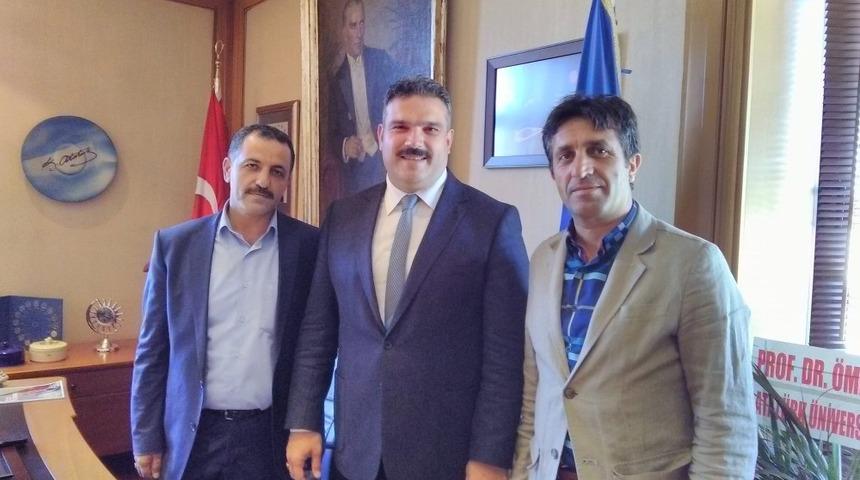 Erzurum K&uuml;lt&uuml;r Konseyi&rsquo;nden Rekt&ouml;r &Ccedil;omaklı&rsquo;ya kutlama