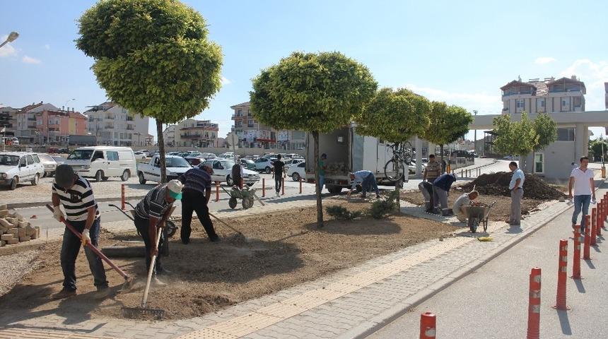 Karaman Devlet Hastanesinde &ccedil;evre d&uuml;zenleme &ccedil;alışması