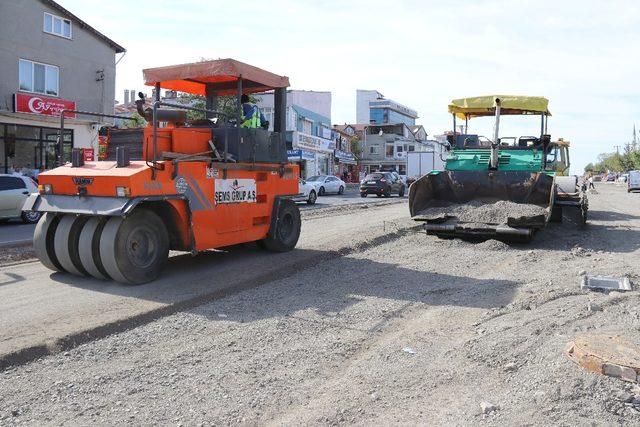 Edirne Caddesi asfalt serimine hazır