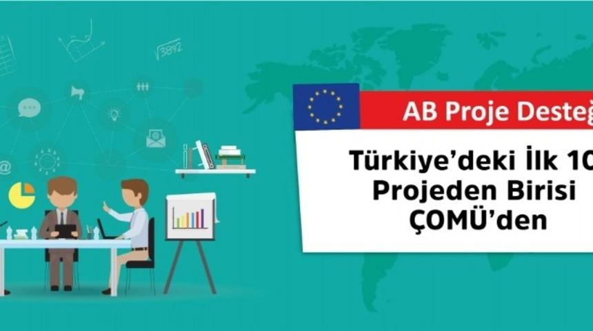 T&uuml;rkiye&rsquo;deki ilk 10 projeden birisi &Ccedil;OM&Uuml;&rsquo;den