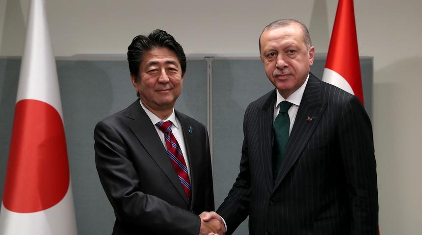 Erdoğan, Japonya Başbakanı Şinzo Abe&rsquo;yi kabul etti