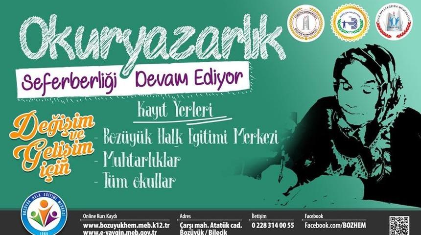 Okuryazarlık seferberliği devam ediyor