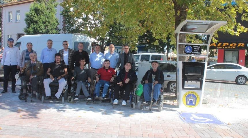 Engelli araçları için şarj istasyonları kuruldu