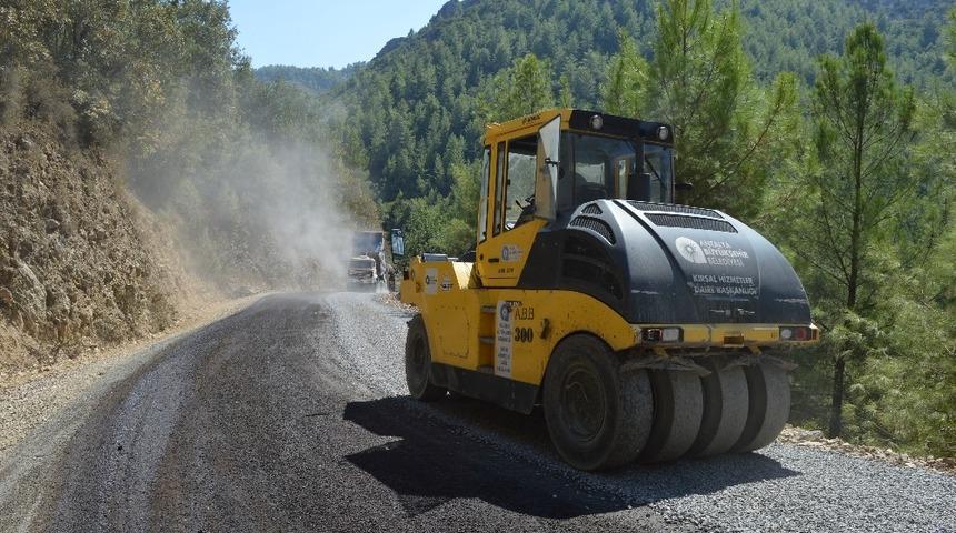 Gazipaşa’da 23 kilometrelik asfalt çalışması