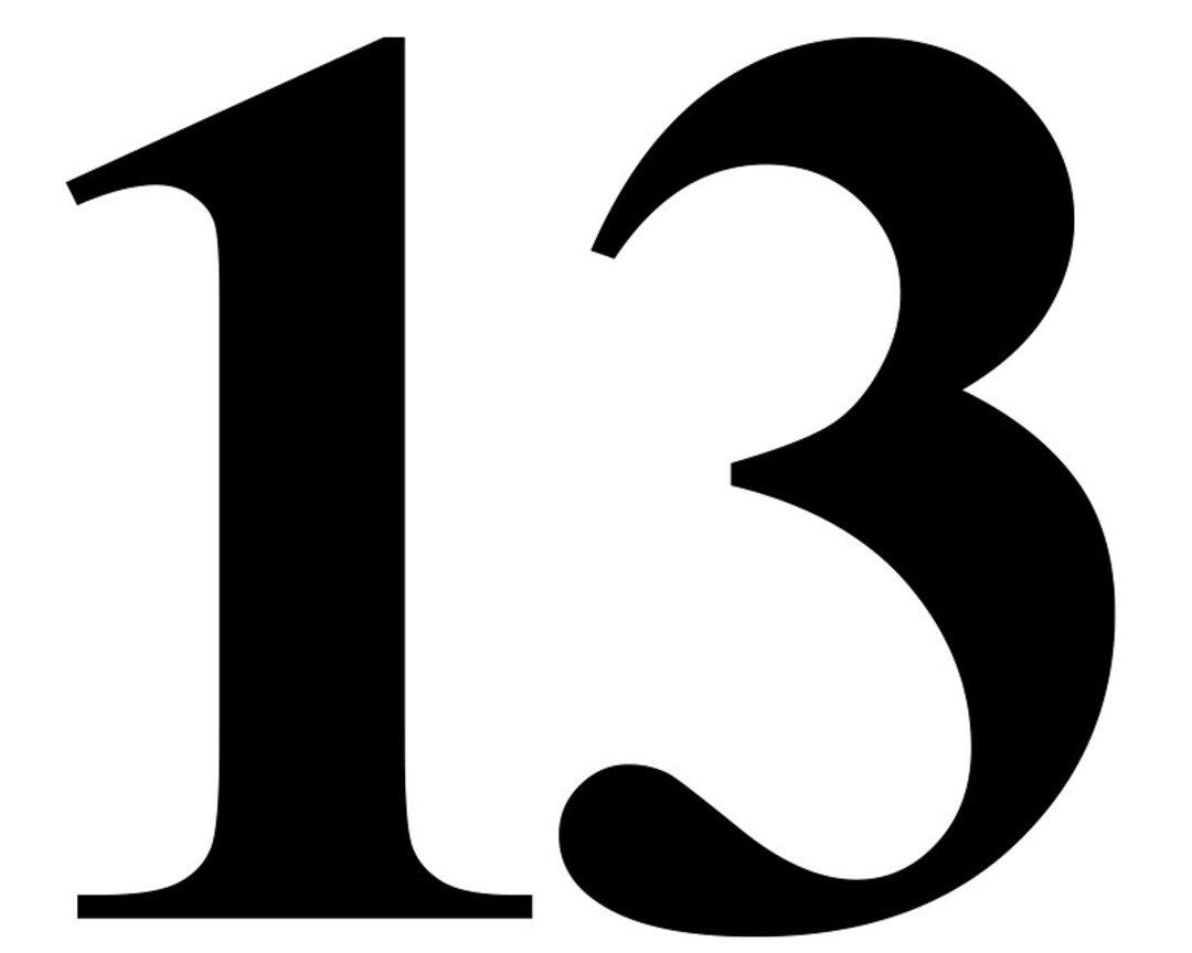13. Число 13. Тринадцать цифра. Цифра 13 красивая. Красивое число 13.