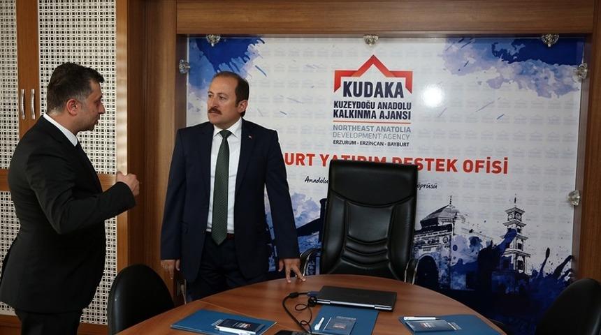 Vali Pehlivan KUDAKA, KOSGEB ve ESKKK ofislerini ziyaret etti