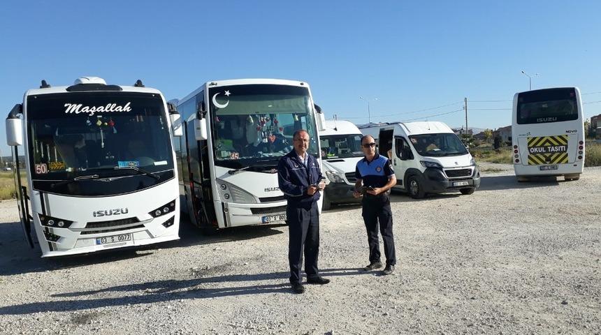 Afyonkarahisar&rsquo;da okul servisleri denetlendi