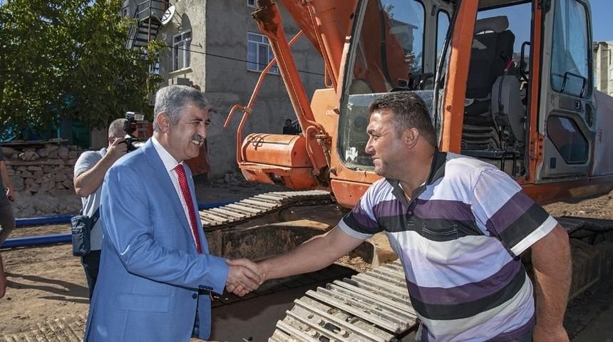 Başkan Polat, Kurucuova&rsquo;daki altyapı &ccedil;alışmalarını inceledi