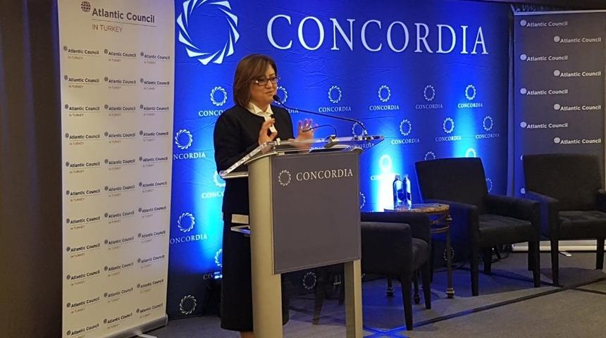 Şahin, Atlantik Konseyi&rsquo;nde Gaziantep&rsquo;in d&uuml;nya barışına katkılarını anlattı