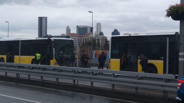 Fotoğraflar//Okmeydanı'nda metrobüs kazası