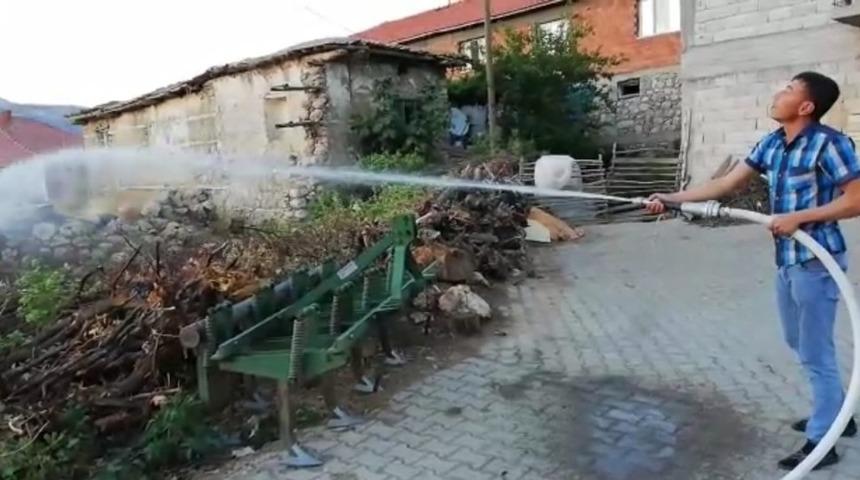 G&ouml;lbaşı Kaymakamlığı k&ouml;ylere yangın s&ouml;nd&uuml;rme sistemi kuruyor