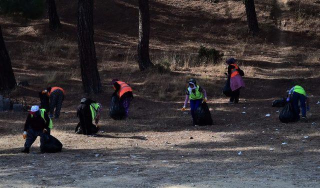 Uşak Belediyesi’nin doğa temizliği devam ediyor