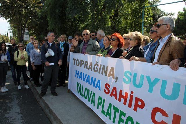 STK’lardan Yalova’da yeşil alan protestosu