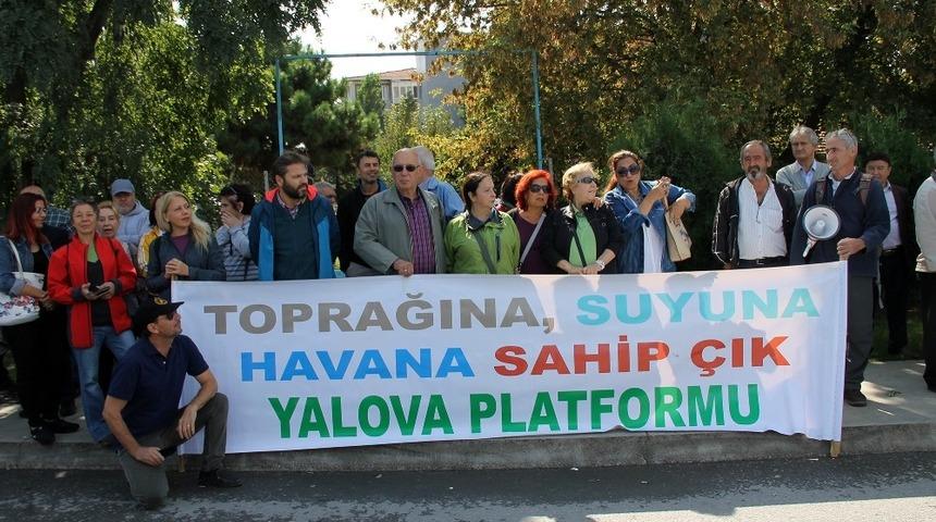 STK&rsquo;lardan Yalova&rsquo;da yeşil alan protestosu