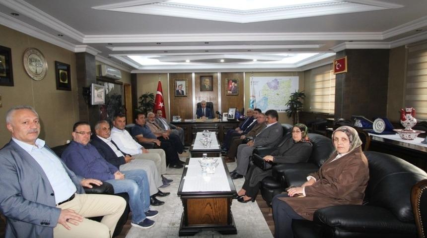 Samsun Milletvekili Yusuf Ziya Yılmaz&rsquo;dan Başkan Memiş&rsquo;e ziyaret