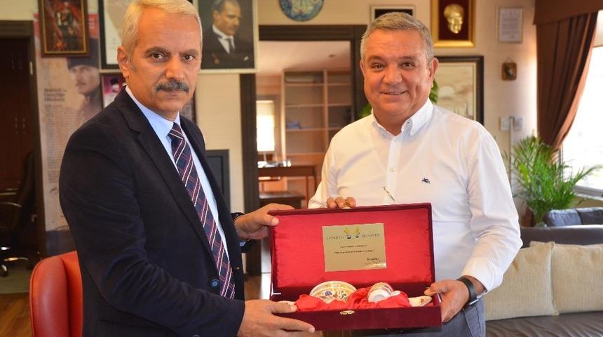 Kaymakam Muammer Aksoy&rsquo;dan veda ziyareti