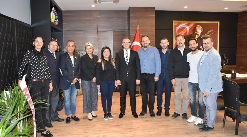 &Ccedil;orlu Gazeteciler Derneği&rsquo;nden Kaymakam Sarılı&rsquo;ya ziyaret
