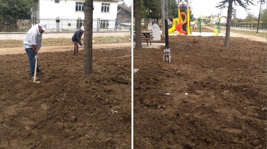 Melensu Park&rsquo;da tesviye &ccedil;alışması yapıldı