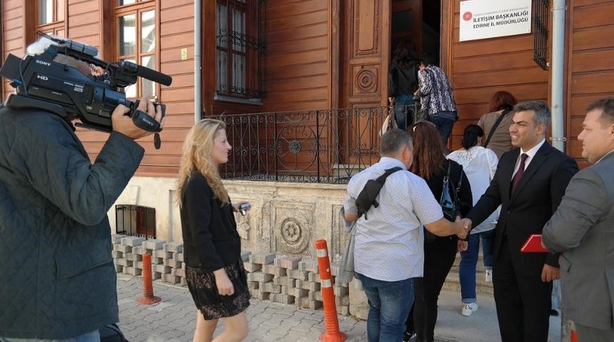 Bulgar basın mensupları Edirne&rsquo;de