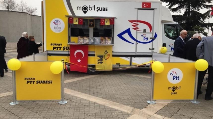 PTT Mobil Şube fuar alanında hizmet verecek