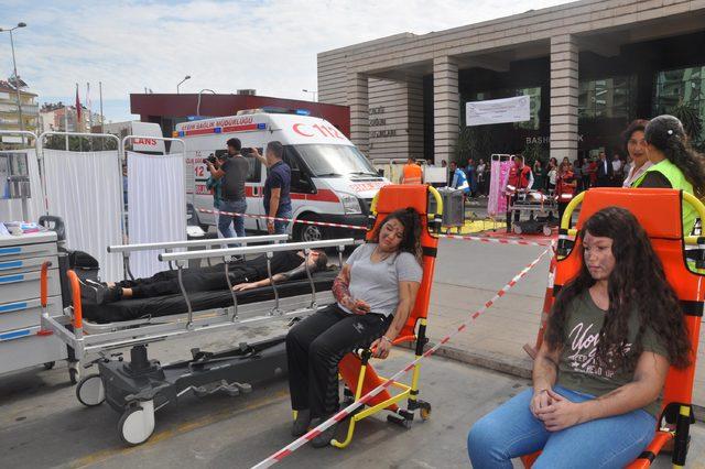 Aydın Kadın Doğum ve Çocuk Hastalıkları Hastanesi'nde tatbikat