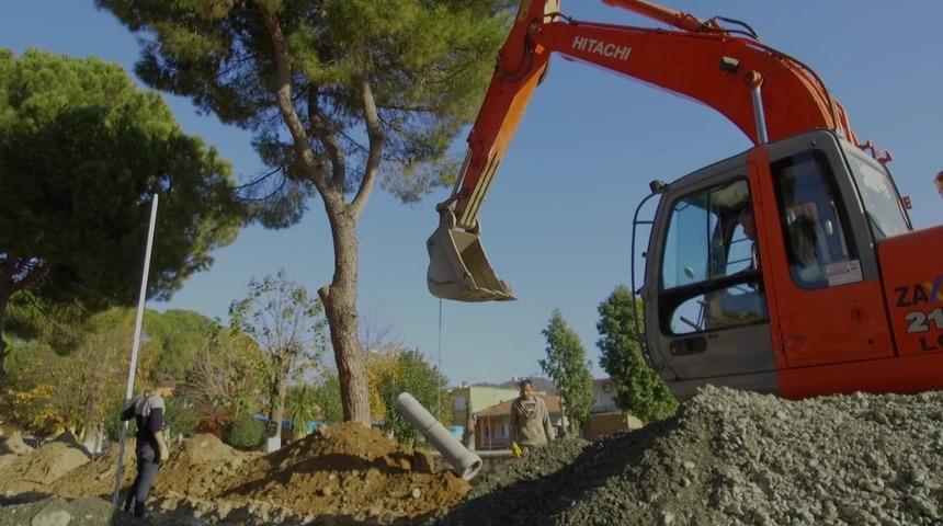 Bağarası ve Sarıkemer&rsquo;de alt yapı &ccedil;alışmalarının y&uuml;zde 90&rsquo;ı tamamlandı