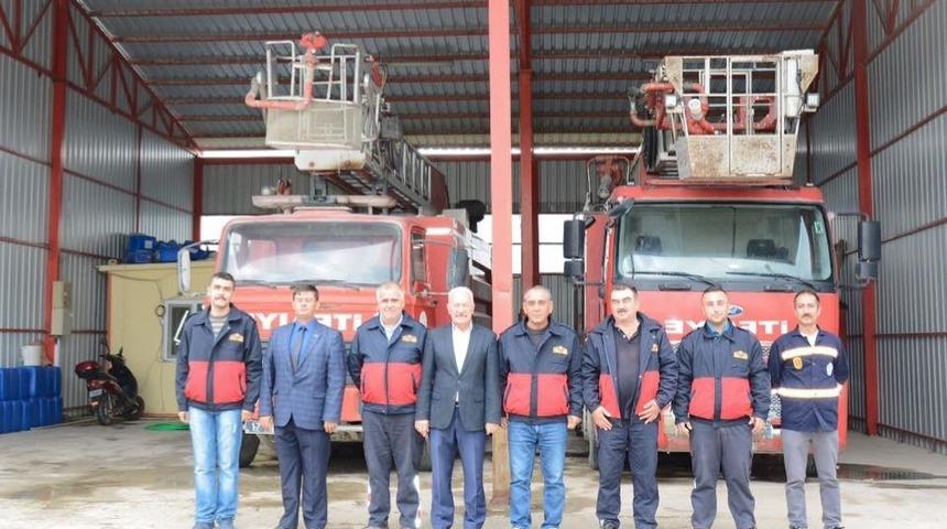 Başkan Yılmaz İtfaiye Amirliğini ziyaret etti