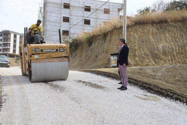 Başkan Şirin asfalt çalışmalarına yerinde inceleme