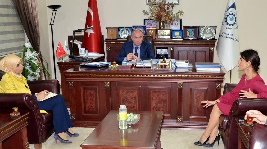 Taşkesenlioğlu&rsquo;ndan ETSO&rsquo;ya ziyaret