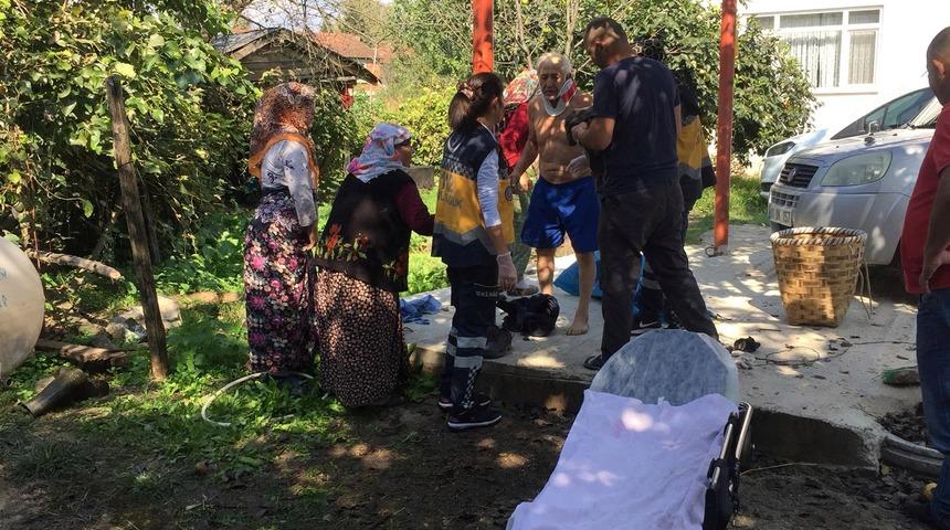 S&uuml;t sağma makinesindeki ka&ccedil;ak elektrik akımına kapıldı