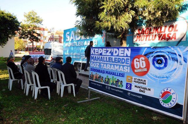 Kepez’in mahallelerinde göz taraması