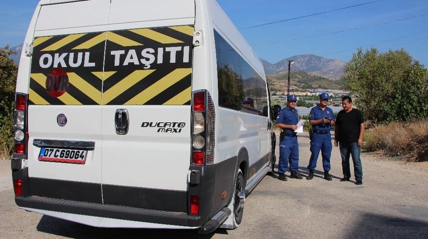 Jandarma Okul Servislerini denetledi