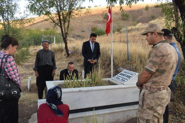 Kaymakam Şahin’den şehitlik ziyareti