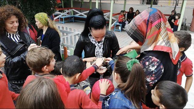 Bafra’da ilkokul öğrencilerine hayvan sevgisi aşılanıyor