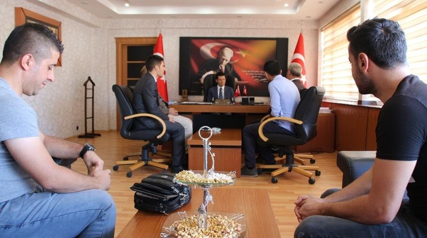Başkan T&uuml;rkan&rsquo;dan Kaymakam Ka&ccedil;maz&rsquo;a ziyaret
