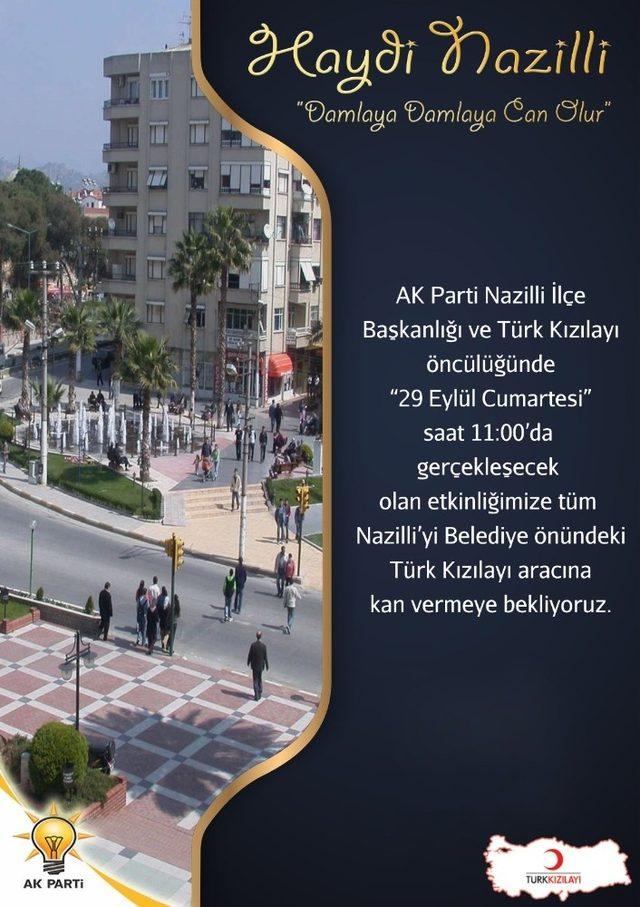 AK Parti ve Kızılay’dan kan bağışına davet