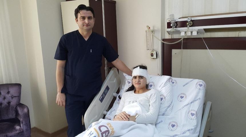 18 yaşındaki Şilan&rsquo;ın kulak zarındaki delik 4 bu&ccedil;uk saatte kapatıldı