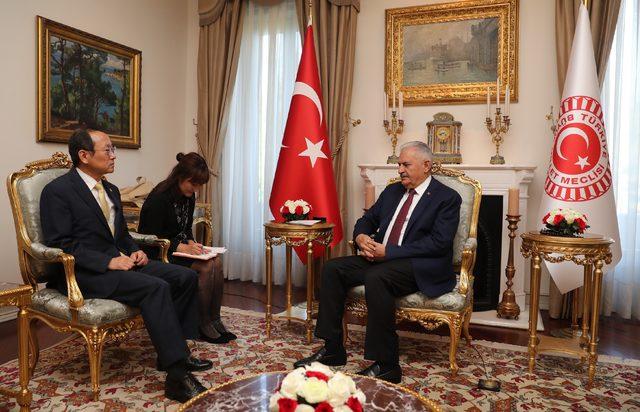 TBMM Başkanı Yıldırım, Gürcistan ile Güney Kore Ankara Büyükelçilerini kabul etti 