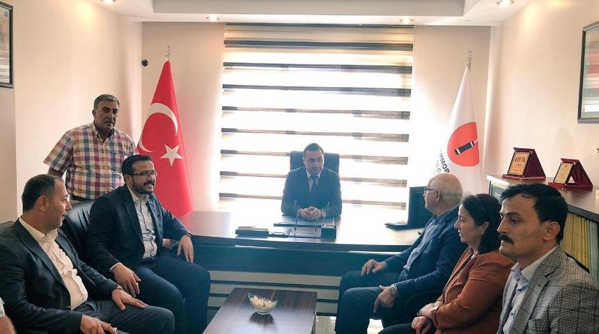 Milletvekili Erdoğan&rsquo;dan Jeoloji M&uuml;hendisleri Odası Başkanı Arslanoğlu&rsquo;na ziyaret