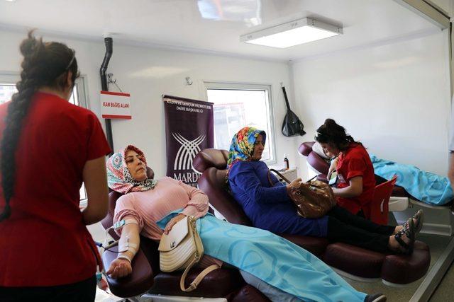 Mardinli kadınlar kan bağışı ile örnek oldu Mardin Haberleri