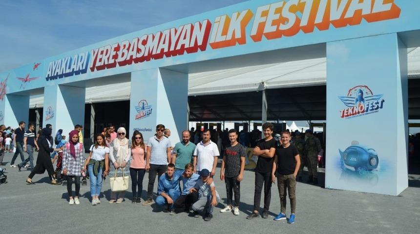 Pazarlar Anadolu Lisesi &ouml;ğretmen ve &ouml;ğrencileri Teknofeste&rsquo;i ziyaret etti