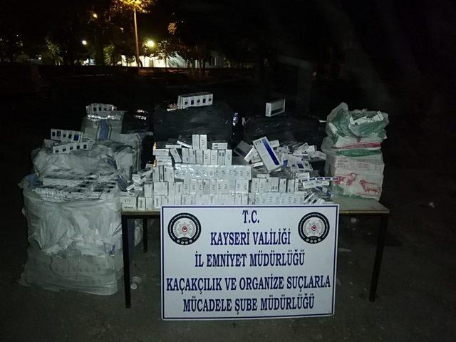 18 bin 100 paket kaçak sigara ele geçirildi