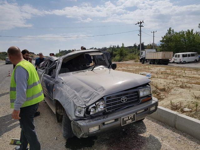 Orman İşletme Müdürü ve şoförü ölümden döndü