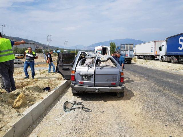 Orman İşletme Müdürü ve şoförü ölümden döndü