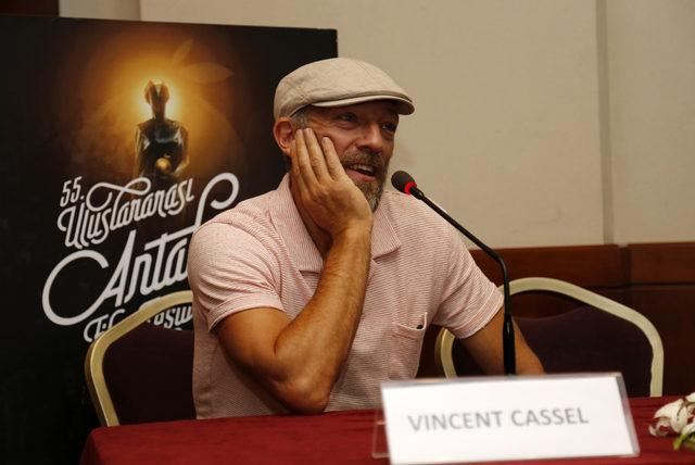 Fransız aktör Vincent Cassel, Antalya'da