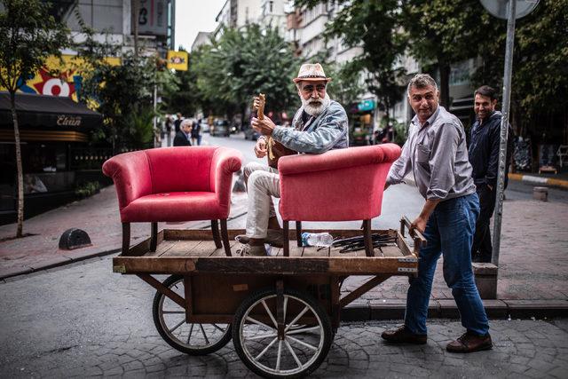 Hurdacı arabasında mini konser 3