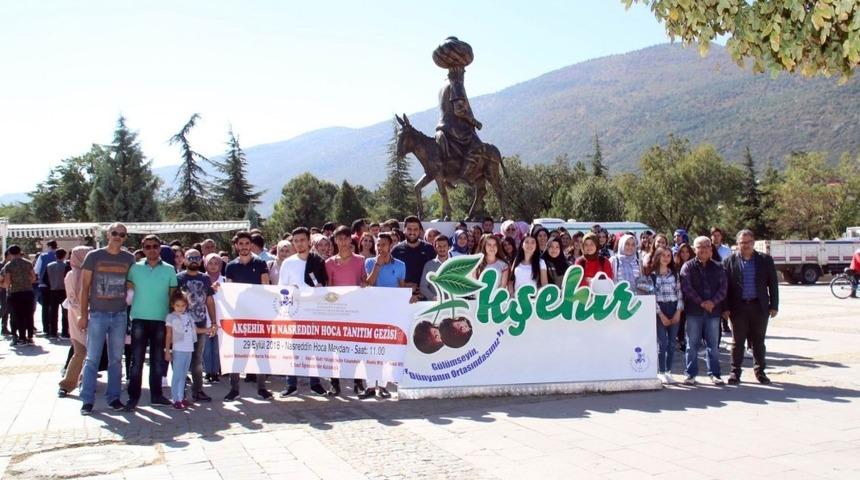 &Uuml;niversite &ouml;ğrencilerine Akşehir tanıtım gezisi