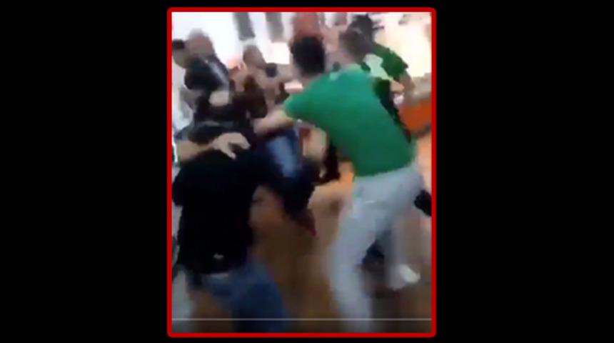 Bursasporlu taraftar, Beşiktaşlı taraftarı linç etti!