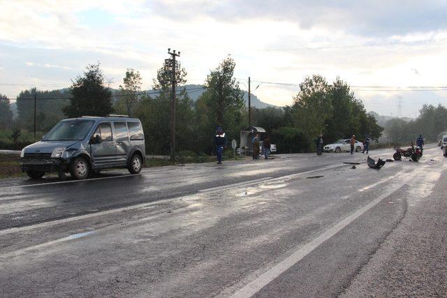 Çan’da trafik kazası: 2 yaralı