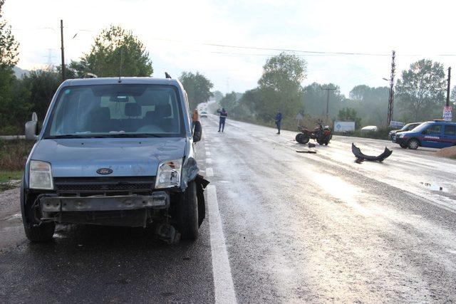 Çan’da trafik kazası: 2 yaralı